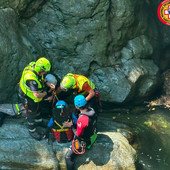 Canyonista ferito nel Rio Sessi, l'allarme parte dal dispositivo Apple: salvato dall'elicottero Canyonista ferito nel Rio Sessi, l'allarme parte dal dispositivo Apple: salvato dall'elicottero