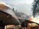 L'intervento dei vigili del fuoco in una baita a Cesana