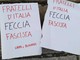 Chieri, cartelli con insulti al gazebo di FdI, Nicco: "Clima di intolleranza inaccettabile"