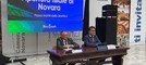 Alcuni momenti dell'inaugurazione tenuta oggi a Novara