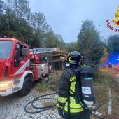 Avigliana, scoppia un incendio in un'ex fabbrica di dinamite