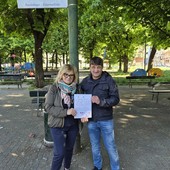 Maria Antonietta Floscio, presidente dell’associazione Socrate’ Aps, e Valentino Troisi Maria Antonietta Floscio, presidente dell’associazione Socrate’ Aps, e Valentino Troisi