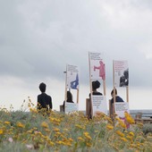 14 banner raccontano Monumenta Italia sotto i portici di piazza San Carlo