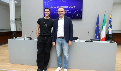 Roberto Bolle con il sindaco Stefano Lo Russo Roberto Bolle con il sindaco Stefano Lo Russo