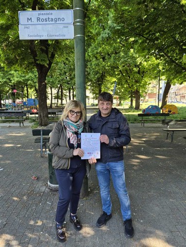 Maria Antonietta Floscio, presidente dell’associazione Socrate’ Aps, e Valentino Troisi