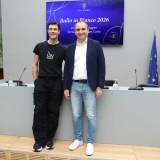 Roberto Bolle con il sindaco Stefano Lo Russo Roberto Bolle con il sindaco Stefano Lo Russo