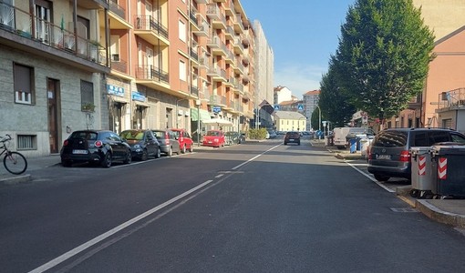 Corso Roma appena riasfaltato a Moncalieri