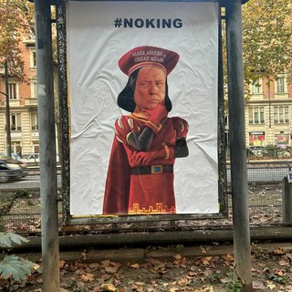 La nuova opera di Andrea Villa, dedicata a Donald Trump