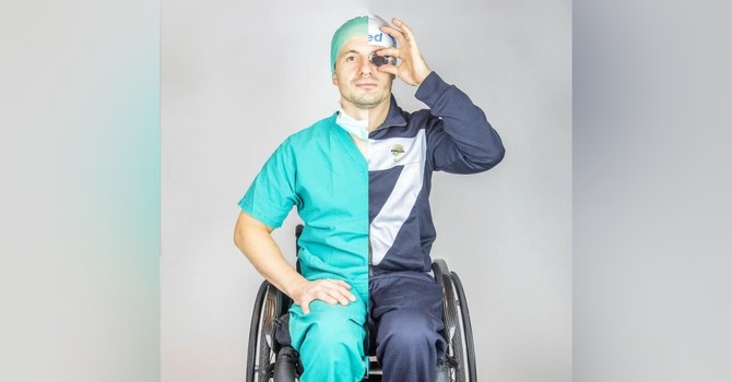 Marco Dolfìn, chirurgo e nuotatore paralimpico