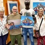 Un momento dell'inaugurazione della mostra a Nichelino
