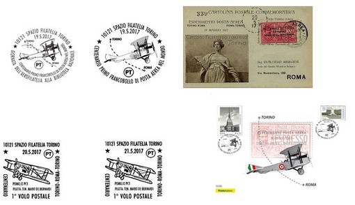 Torino, un annullo filatelico celebra i 100 anni del Primo francobollo di Posta aerea