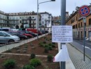 Una foto dell'aiuola di piazza don Albera Una foto dell'aiuola di piazza don Albera