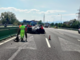 Auto ribaltata sulla tangenziale sud Torino-Piacenza: ferito il conducente