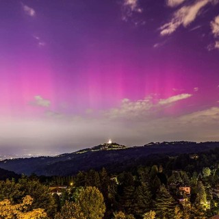 Lo spettacolo dell'aurora boreale (immagine di Valerio ph Minato)