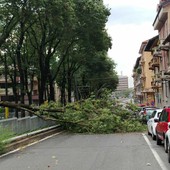 Maltempo a Torino nel pomeriggio di oggi