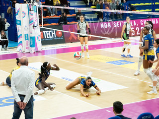 D'Odorico cerca di recuperare la palla (foto di Christian Bosio)