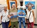 Un momento dell'inaugurazione della mostra a Nichelino Un momento dell'inaugurazione della mostra a Nichelino