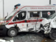 L'ambulanza distrutta lo scorso 26 gennaio