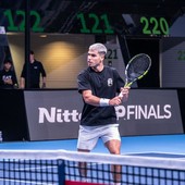 Carlos Alcaraz durante uno degli allenamenti dei giorni scorsi