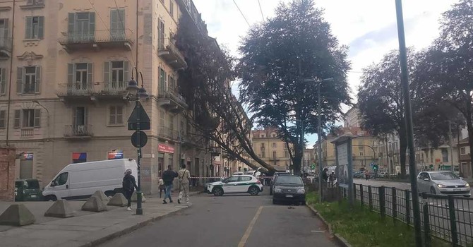Gli effetti del maltempo a Torino Sud e al Salone del Libro