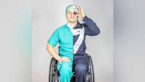 Marco Dolfìn, chirurgo e nuotatore paralimpico