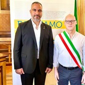 Il sindaco di Betlemme e Alessandro Azzolina