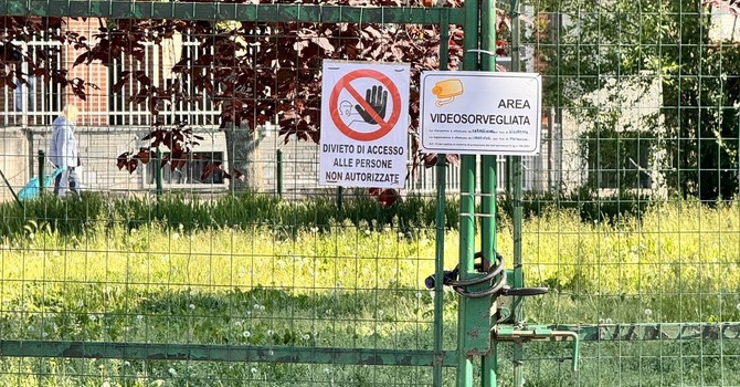 L'area cani di via Don Minzoni a Nichelino