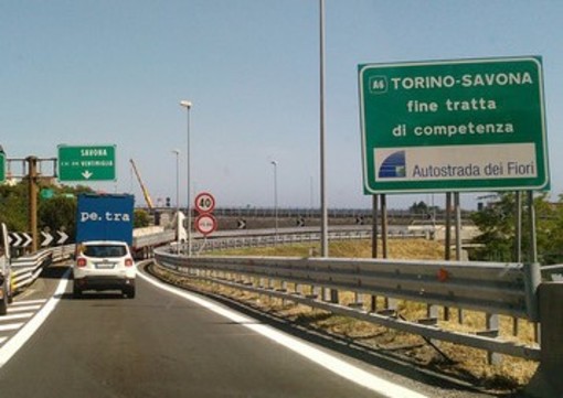 I cantieri aperti la prossima settimana sulla A6 Torino-Savona