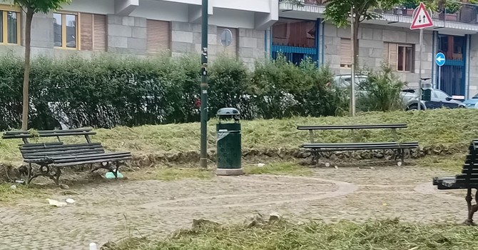 Atti vandalici in piazza Gozzano