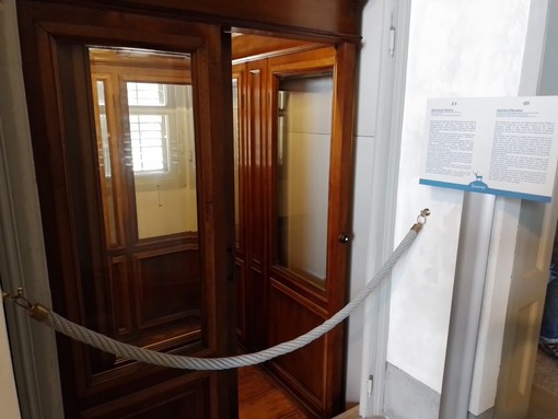 Restaurato l’ascensore della Regina Margherita alla Palazzina di Stupinigi