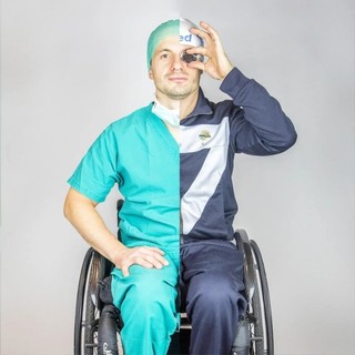 Marco Dolfìn, chirurgo e nuotatore paralimpico