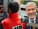 ambulanza e primo piano Valentino Ganz