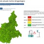 La locandina che testimonia l'allerta meteo