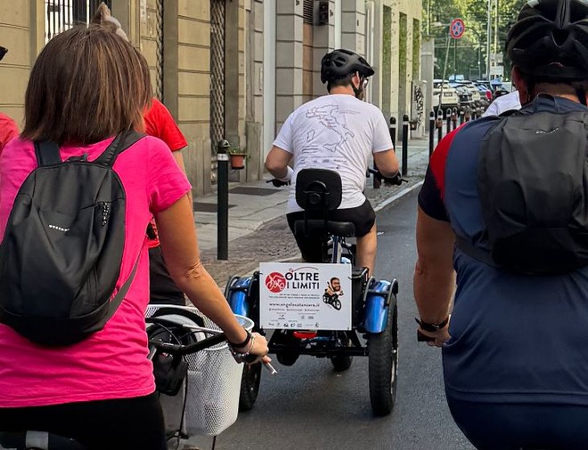 Iniziata l'avventura &quot;Oltreilimiti&quot;: 800 chilometri da Torino a Roma