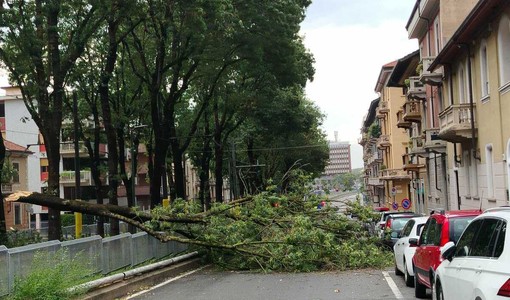 Maltempo a Torino nel pomeriggio di oggi