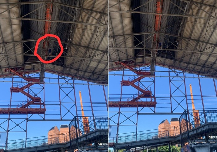 L'aspirante suicida di circa 50 anni soccorso questa mattina