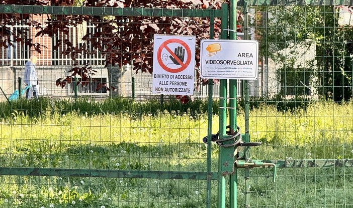 L'area cani di via Don Minzoni a Nichelino