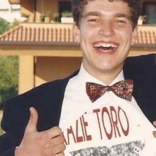 Una immagine sorridente di Andrea Soldi