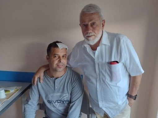 Bush insieme a Mario Cacciolatto del Toro Club Nichelino