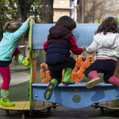Immagine di repertorio di bambini di un asilo