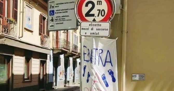 Multe a telecamere spente nella nuova zona pedonale di Borgo Campidoglio
