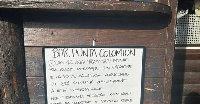 Bardonecchia si congeda da un pezzo di storia: chiude il bar di Punta Colomion