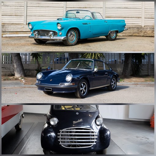 collage di auto storiche
