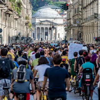 L'immagine di una edizione passata del Bike Pride