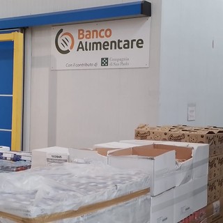 Una immagine d'archivio del Banco Alimentare a Moncalieri