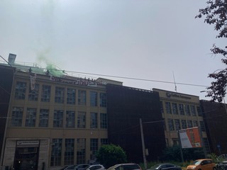 Blitz alla Collins Aerospace in piazza Graf