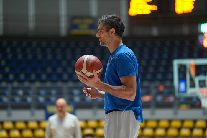 Davide Bruttini, veterano della Reale Mutua Basket Torino