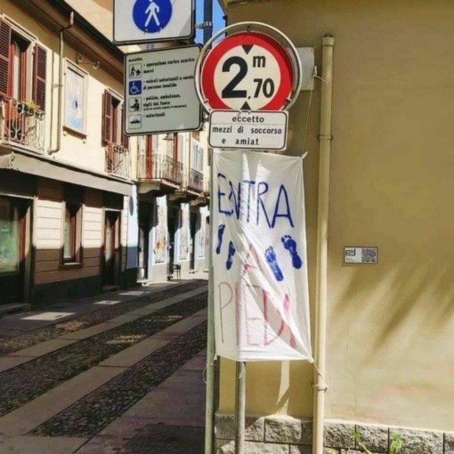 Multe a telecamere spente nella nuova zona pedonale di Borgo Campidoglio