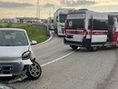 Settimo, scontro tra due auto al casello: disagi per la circolazione