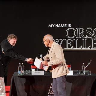Carlo Chatrian, Enzo Ghigo e Frédéric Bonnaud alla conferenza stampa di Orson Welles Carlo Chatrian, Enzo Ghigo e Frédéric Bonnaud alla conferenza stampa di Orson Welles